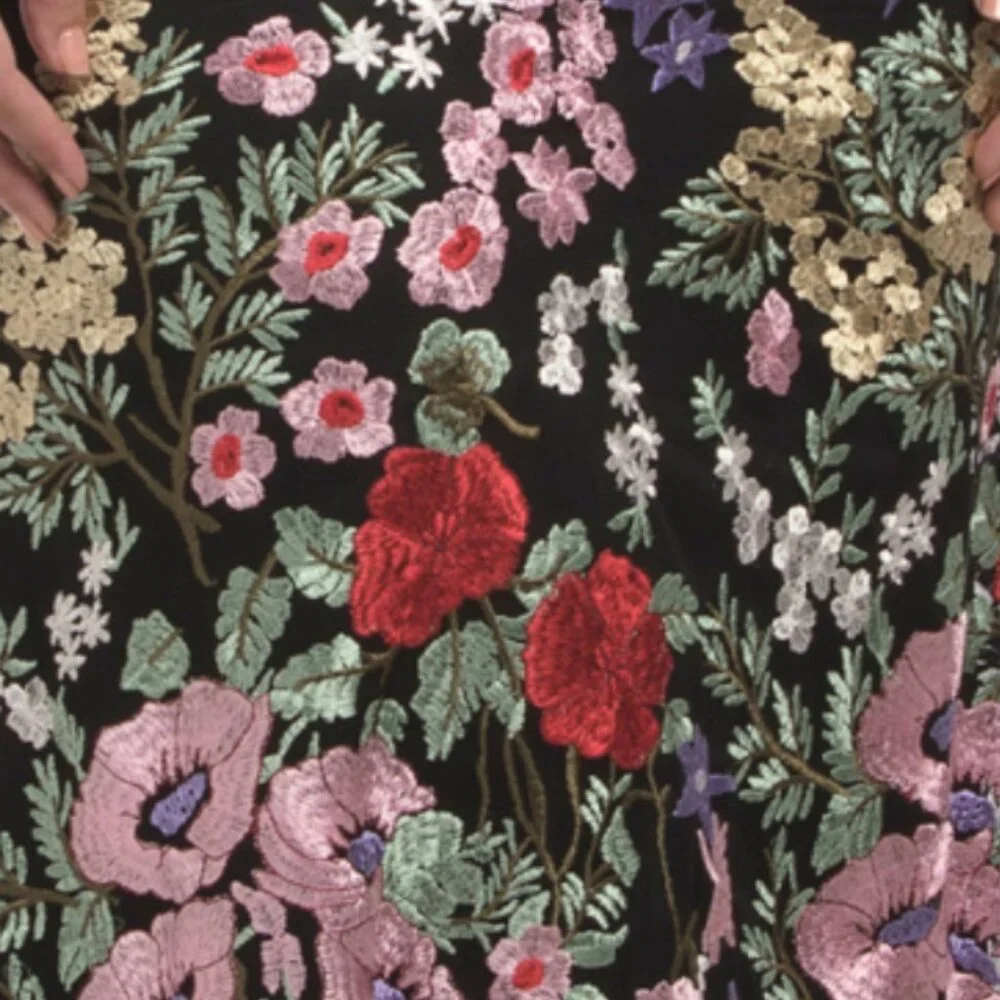 MAC DUGGAL Sleeveless Embroidered Floral Gown - Picture 5 of 5